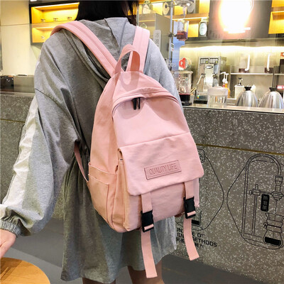 

Korean version of high school students tide brand Japanese department simple Joker Mori ancient feeling girl backpack ins bag fema