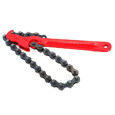 

8 Inch Chain Wrench Oil Filter Wrench Spanner Adjustable Removal Universal Auto Car Repair Tools