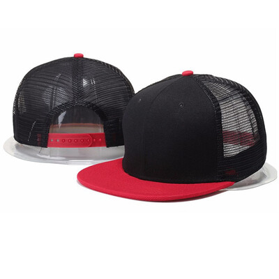 

Unisex Women Men Adjustable Flat Mesh Snapback Hat Cotton Baseball Cap Trucker Hat Summer Outdoor Accessories