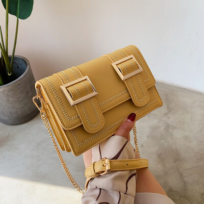 

Tailored Womens Fashion Thread Patchwork Colour Cover Hasp Retro Shoulder Bag Flap Bag