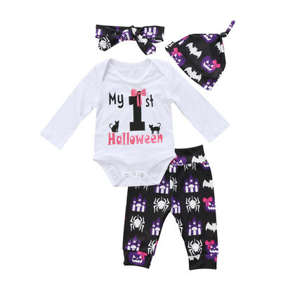 

Newborn Toddler Baby Girls Clothes Romper Jumpsuit BodysuitPants Outfits Set