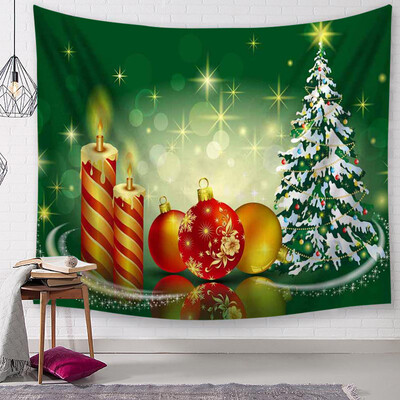 

Siaonvr Christmas Tapestry Santa Print Wall Hanging Tapestry Art Home Decor