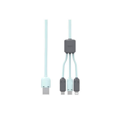 

Multi Function 3-in-1 Charging Cable Cute Lightning Type-C Micro USB Charging And Syncing Cord