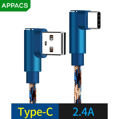 

Type C Cable for Samsung S8 Xiaomi 90 Degree Reversible Camouflage Braided Type-C Data Charge Cable for Oneplus Huawei