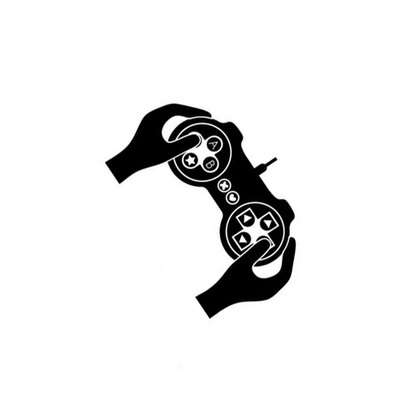 

Stylish Waterproof Gamepads Wall Decal Fashion Gaming PVC Sticker for Bedroom Living Room