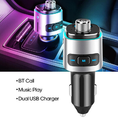 

BC42 Car MP3 Player Multi-function BT42 FM Transmitter Dual USB Chargers Support Hands-free TF Card U Disk Music Play