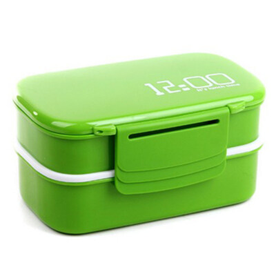 

1400ml Large Capacity Double Layer Lunch Box Microwave Oven Bento Food Container