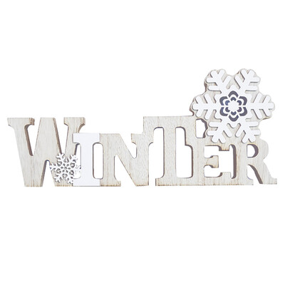 

Toponeto Christmas Letter Decorations Wooden Shapes Ornaments Craft Xmas Gifts