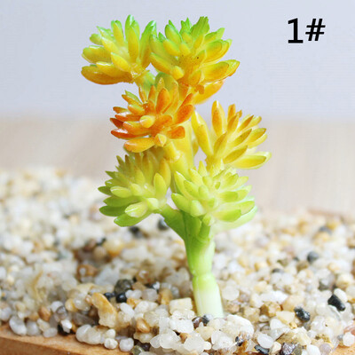 

Artificial Plastic Fake Succulent Plant Cactus Echeveria Flower Home Office DIY