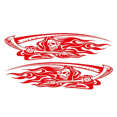 

Car Sticker Vinyl Skull Totem Creative Vehicle Decals Car-Styling Vehicle Body 2 Side PVC Stickers Decals Decoration
