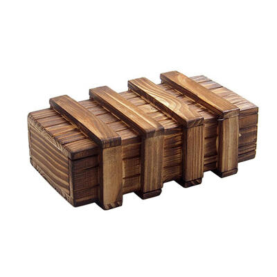 

Magic Compartment Wooden Puzzle Box With Secret Drawer Brain Teaser