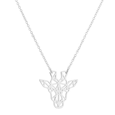 

Fashion Jewelry Animal Necklaces for Women Girls Stainless Steel Cute pineapple Flamingo Animal Pendant Necklace Accessories