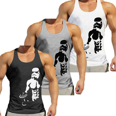 

Mens Sport Bodybuilding Tank Top Gym Fitness Singlet Sleeveless Vest Gym