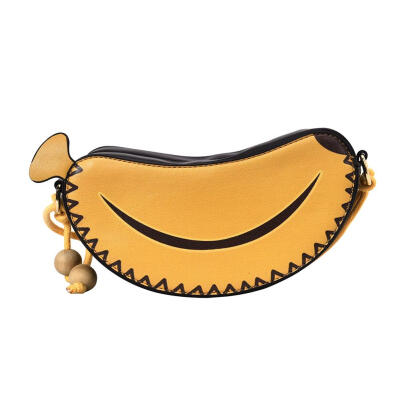 

Girls Cartoon Banana Shaped Shoulder Bags Women Crossbody Messenger Bags