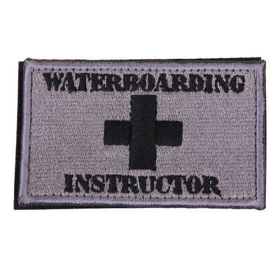 

Waterboarding Instructor Patch Tactical Funny Hook & Loop Embroidered