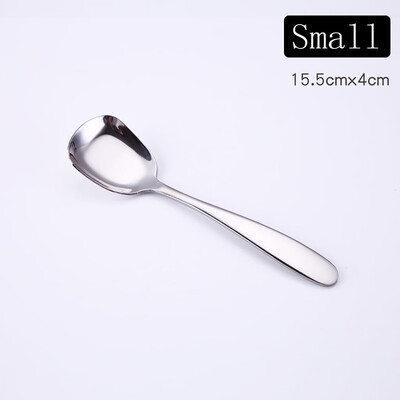 

Toponeto Stainless Steel Soup Spoons Table Spoons Dinner Spoons Rice Spoons Special Squar