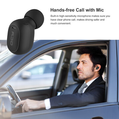 

QCY Mini2 Wireless Business Bluetooth Headphone with Mic Bluetooth 50 Headset Voice Assistant Activate Earbuds