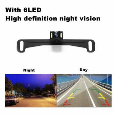 

170° Car Wireless Rear View Reverse Backup License Plate Camera IR Night Vision