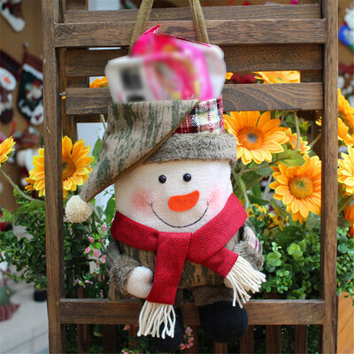 

Tailored Christmas Gift Bag Santa Claus Snowman Elk Tree Decoration Ornament Decors