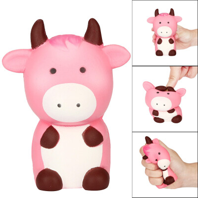 

YIWULAKawaii Cartoon Cute Cow Squishy Slow Rising Cream Scented Stress Reliever Toy