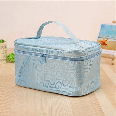 

Toponeto Letter Cosmetic Bag Fashion Square Travel Portable Storage Wash Bag