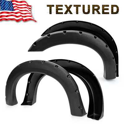 

Rough Textured Pocket Bolt Rivet Fender Flares For 99-07 F250350450 Super Duty