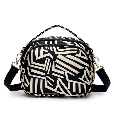 

Womens Summer Printed Handbag Leisure Oxford Slant Bag Fashion Nylon Single Shoulder Handbag