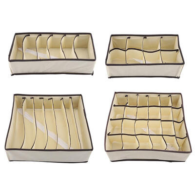 

Portable Foldable Durable Divider Storage Box Case Container for Bra Underwear Sock Underwear Divider Portable Storage Box