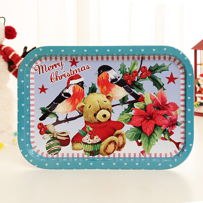 

Tailored Cute Fruit Dish Cake Plate Creative Christmas Decor Iron Plate Christmas Gifts D