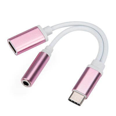 

2 in 1 USB-C Type-C Male Audio Cable to 35mm Female Audio Jack Headset