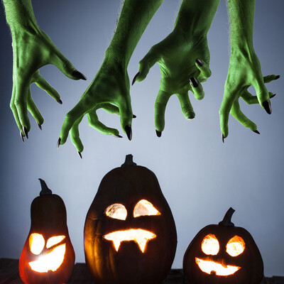 

〖Follure〗Green Ghost Hand Wall Sticker Halloween Horror Wall Sticker Home Decor