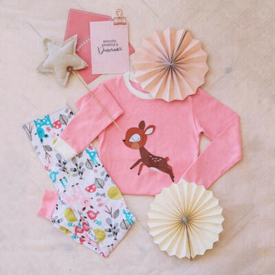 

US Stock Toddler Kid Girl Autumn T-shirt Top Long Pants 2pcs Outfits Set Clothes