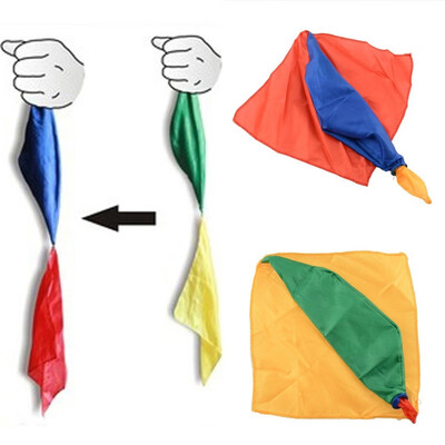 

Four-color Silk Scarves Change Color Magic Close-up Conjuring Prop