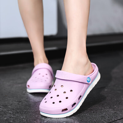 

Sandals mens summer trend Korean version of beach shoes mens slippers summer wear sandals slip-proof soft bottom hole shoes men