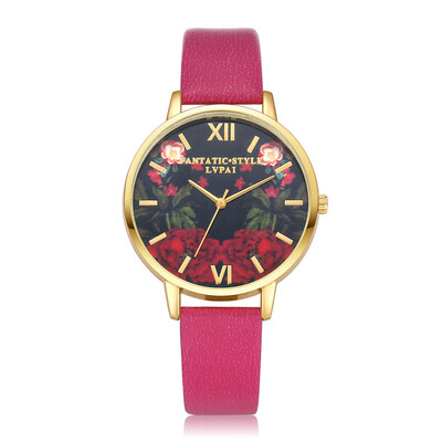 

New Butterfly Women Watches 2018 Brand Luxury Rose Gold Round Fashion Popular Wristwatch Female Quartz Watch Women Watch 233