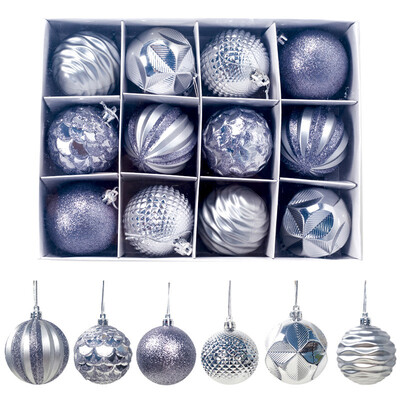 

12pcs New Year Christmas Tree Ball Baubles Hanging Ornament Xmas Home Decoration