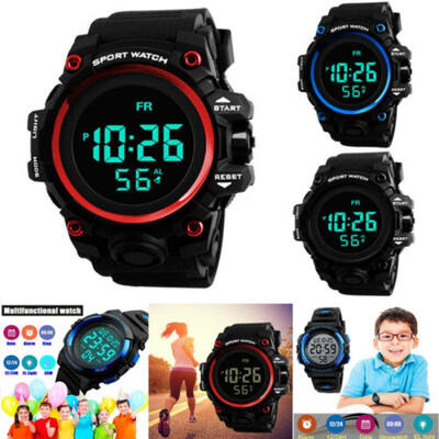 

Multi Function Digital LED Sport 50M Wristwatch Electronic Analog Quartz Watches