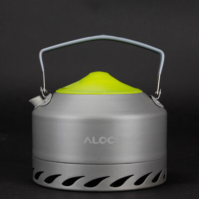 

09L Aluminum Kettle Water Boiler Teapot Outdoor Camping Hiking Coffee Pot Wlid