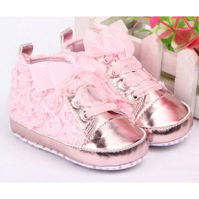 

2014 Baby Kid Girl Toddler Non-slip Soft Sole Crib Sneaker Shoes Prewalker Boots