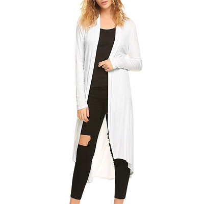 

Toponeto Womens Casual Long Open Front Drape Maxi Long Sleeve Cardigan with Pocket