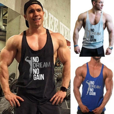

Men&39s Gym Muscle Bodybuilding Sleeveless Shirt Tank Top Singlet Fitness Sport Vest