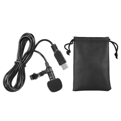 

150cm Professional Mini USB Omni-Directional Stereo Mic Microphone with Collar Clip for Gopro Hero 3 3 4