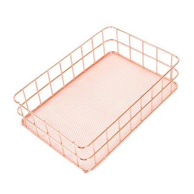 

Siaonvr Metal Storage Basket Mesh Crate Vintage Kitchen Office Storage Desk Organiser