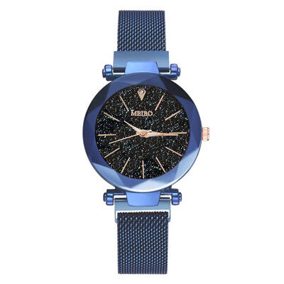 

Luxury Brand Quartz Stainless Steel Band Magnet Buckle Starry Sky Analog Wrist Watch Women Fashion Trends Watches Reloj Mujer