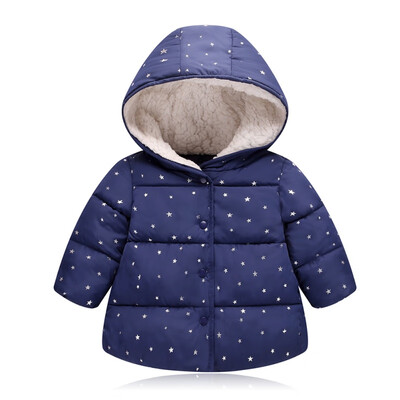 

Autumn Winter Boy Warm Jackets For Girls Christmas Coat Baby Girl Clothes Lamb cashmere Kids Hooded Infant Lightweight Outerwear