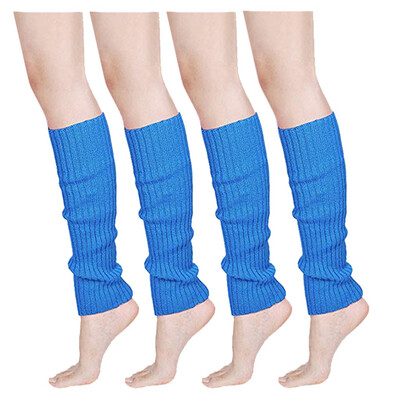 

Tailored Women & Men Fluorescence Color Stripe Boot Cuffs Warmer Knit Leg Party Stockings