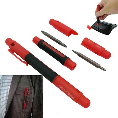 

Mini Alloy 4-in-1 Pocket Two Double-Ended Bits Pen-shape Screwdriver Tools Set