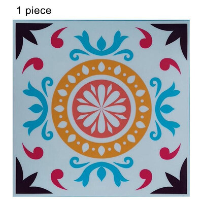 

1PC Self Adhesive Retro Tile Stickers Waterproof PVC Removable Wall Stickers Decals for Kitchen Bathroom Home Tidy Protection