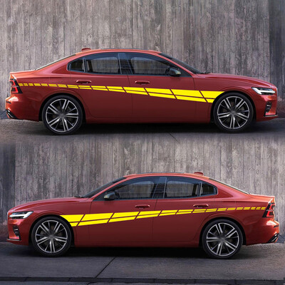 

Universal Car Auto Racing SportsSide Body Stickers Decals Long Stripes 30014CM