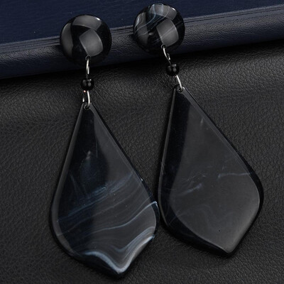 

European Fashion Exaggeration For Woman Spring Summer Geometry Transparent Stone Earring